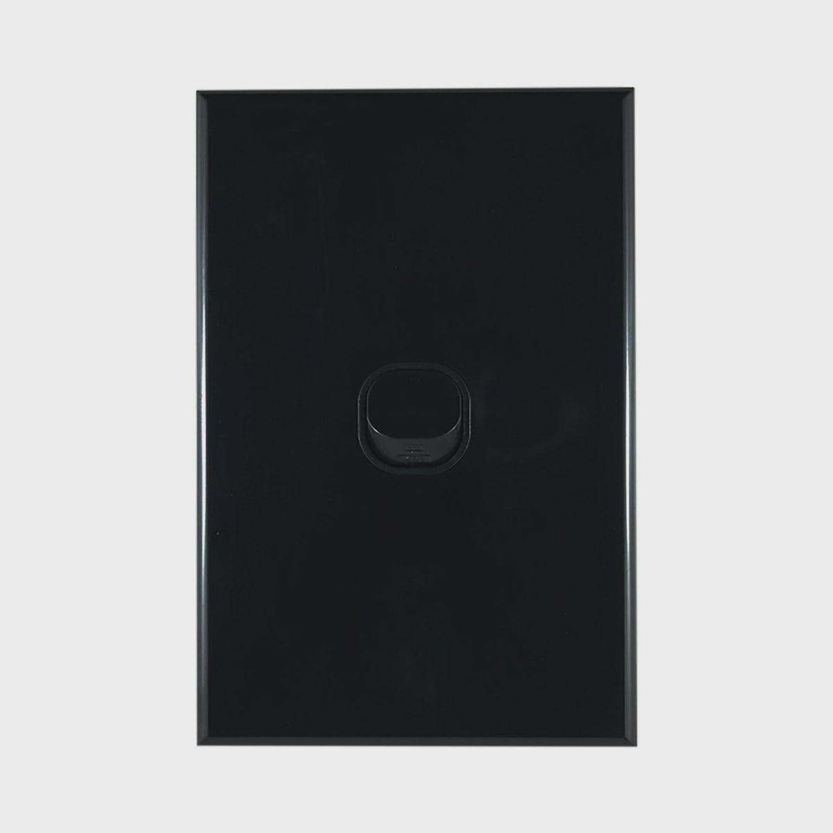 Light Switch 1 Gang – VERTICAL BLACK - LS101VB-L - ARCK Electrical Wholesale Supplies