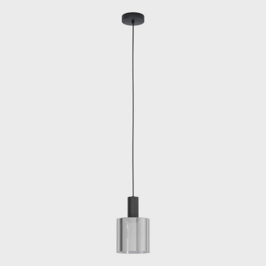 Gorosiba 1 Light Pendant Black Steel - 98752N - ARCK Electrical Wholesale Supplies