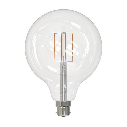 Bulb G125 LED Filament Globe BC 240V 7.5W Clear 5000K -