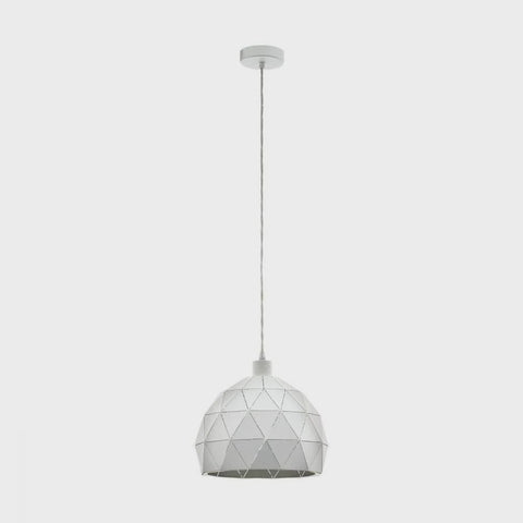 Roccaforte 1 Light Pendant White 300mm - 97854N - ARCK Electrical Wholesale Supplies