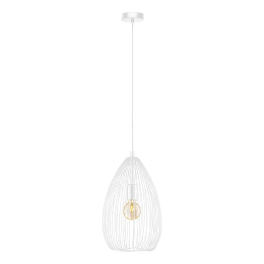 Clevedon Pendant Light White Steel - 205662
