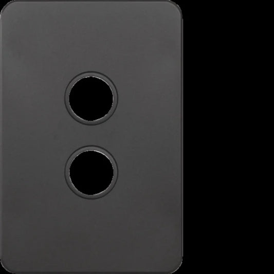 Hager 2 Gang SILHOUETTE Grid P - WBSSP2-MB - ARCK Electrical Wholesale Supplies