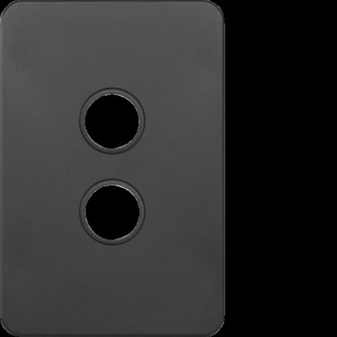 Hager 2 Gang SILHOUETTE Grid P - WBSSP2-MB - ARCK Electrical Wholesale Supplies