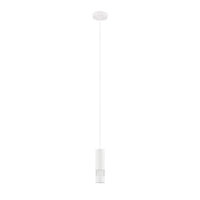Bernabeta Mini LED Pendant White Steel Transparent Plastic 4000K - 39701N