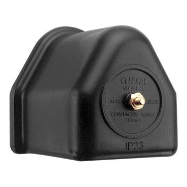 Clipsal Mains Connection Cable Management Box Black - 650/4-BK - ARCK Electrical Wholesale Supplies