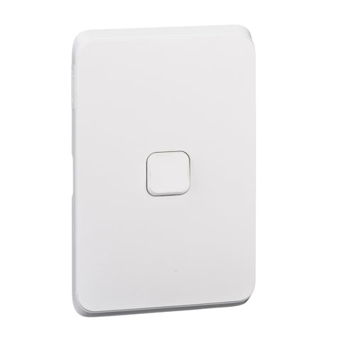 Clipsal Iconic 1 Gang Switch Skin Extra Vivid White - 3041C-XW - ARCK Electrical Wholesale Supplies