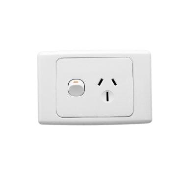 Clipsal 15Amp Single Powerpoint White  2000 Series - 2015/15-WE