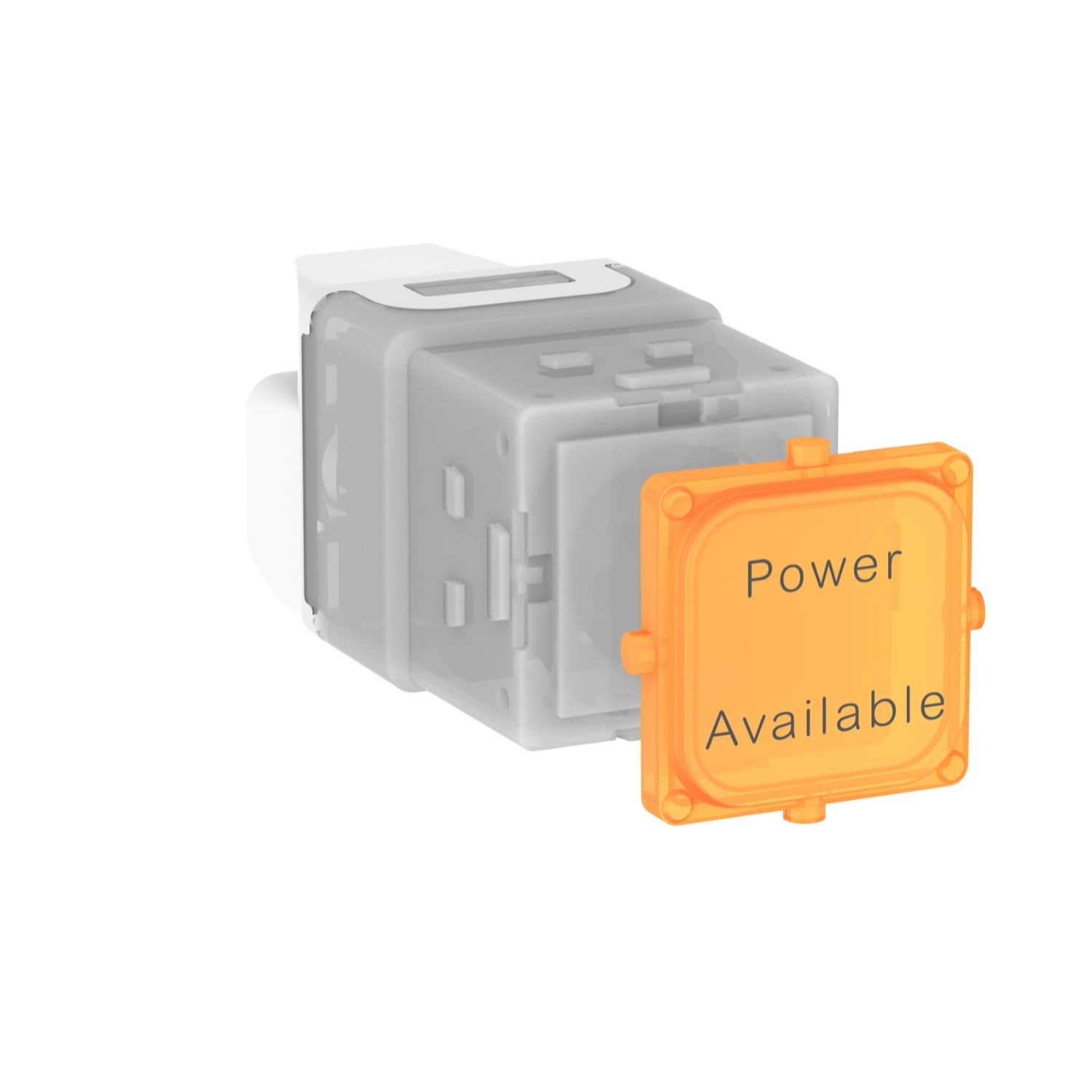 Clipsal Iconic 40 Series LED Power Indicator Power Available 250V Amber - 40NPA-AM - ARCK Electrical Wholesale Supplies