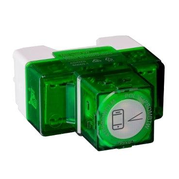 Clipsal Iconic Push Button Wiser LED Dimmer Mechanism - 41EPBDWCLM-VW