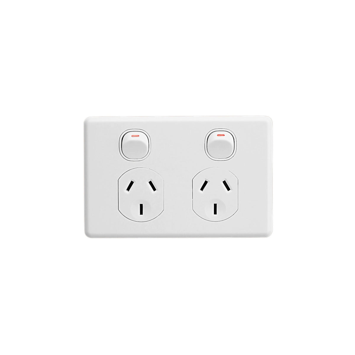 Clipsal Classic Double Powerpoint Double Pole - C2025D-WE