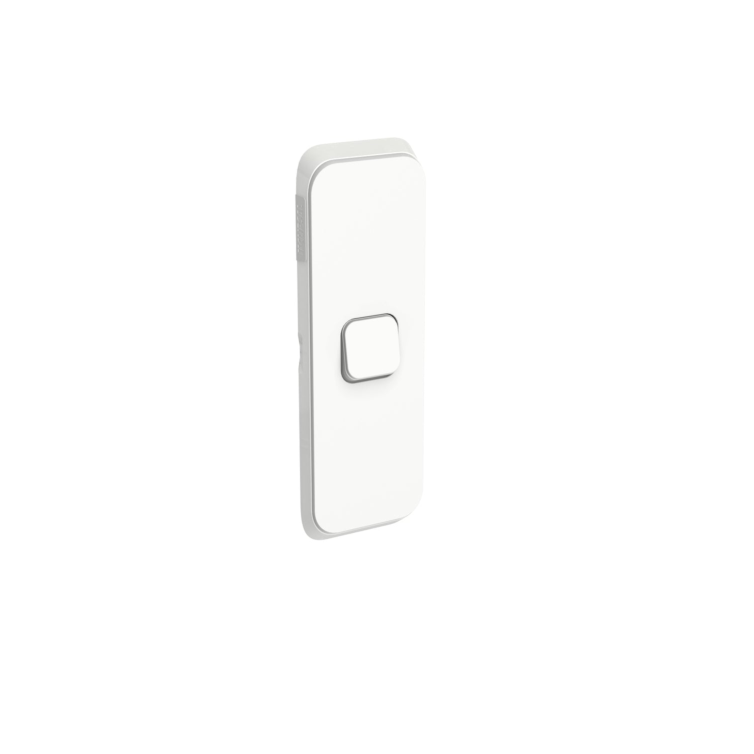 Clipsal Iconic Switch Plate Skin 1 Gang Vertical Mount Clip-On Vivid White - 3041AC-VW - ARCK Electrical Wholesale Supplies