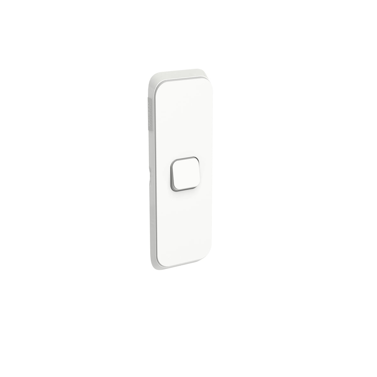 Clipsal Iconic Switch Plate Skin 1 Gang Vertical Mount Clip-On Vivid White - 3041AC-VW - ARCK Electrical Wholesale Supplies