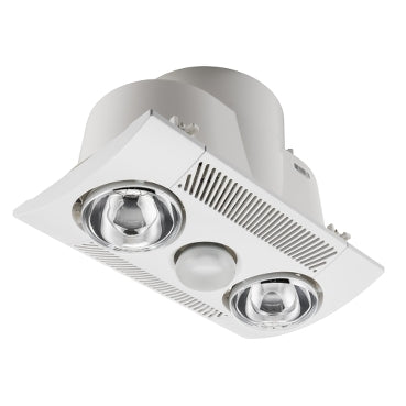 Clipsal Airflow Ensuite 3 In 1 Bathroom Heater Non-Ducted White - 6600ADS-WE