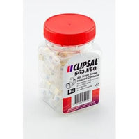 Clipsal 40A Single Screw Insulated Connectors 50 Pack - 563J/50