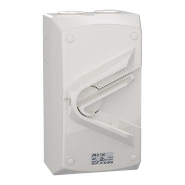 Clipsal 3P 20A Weatherproof Isolating Switch - WHB320-RG