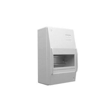 Clipsal Max 4 Consumer Switchboards Switchboard Enclosure Series 4CC, 6 Module, Surface Mount, Full DIN Rail - 4CC6-WE