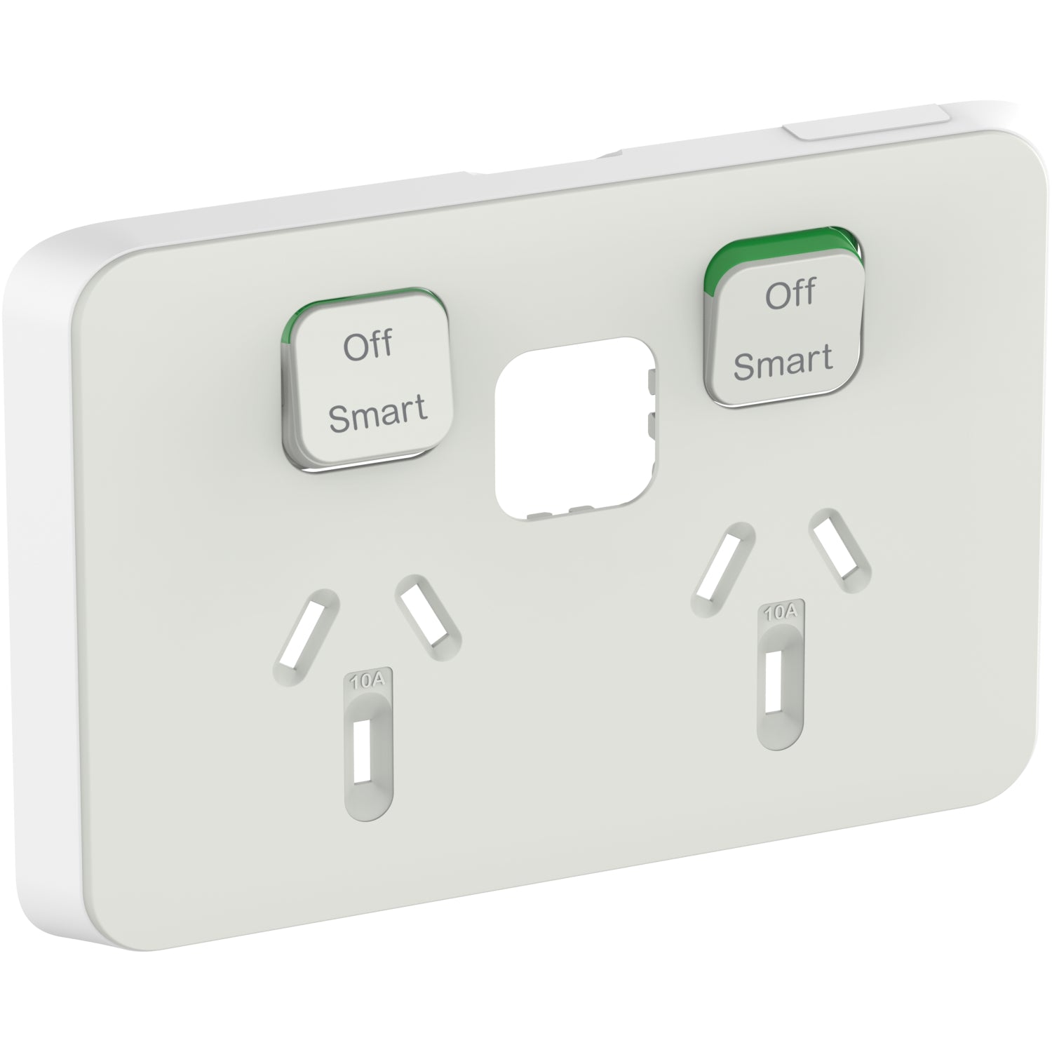 Clipsal Wiser Skin Connected Socket Wiser Horizontal Twin Cool Grey - 3025CSC-CY - ARCK Electrical Wholesale Supplies