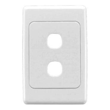 Clipsal Classic 2 Gang Grid & Plate - 2032VH-WE