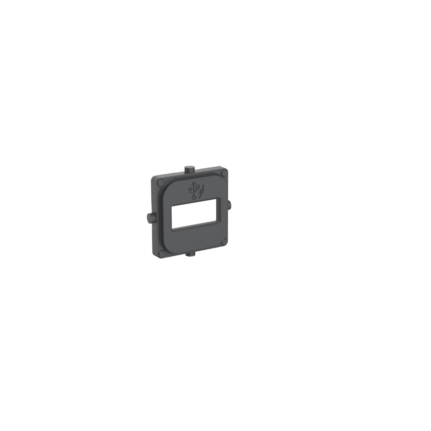 Clipsal Iconic USB Mechanism Cap Single USB Charger Anthracite - 40E1USBCAP-AN - ARCK Electrical Wholesale Supplies