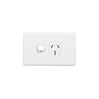Clipsal Classic Single Powerpoint 15 Amp White - C2015/15-WE