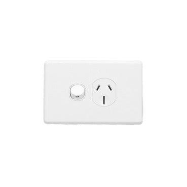 Clipsal Classic Single Powerpoint 15 Amp White - C2015/15-WE