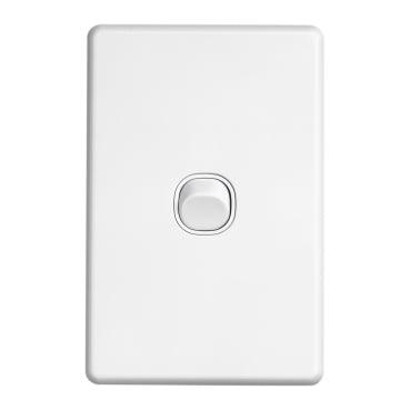 Clipsal Classic 1 Gang Switch 10Amp (Classic Series) White - C2031VA-WE