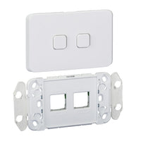 Clipsal Iconic 2 Gang Switch Grid & Skin - 3042VH-VW