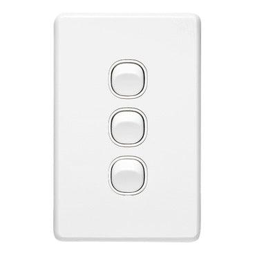 Clipsal Classic 3 Gang Switch - C2033VA-WE