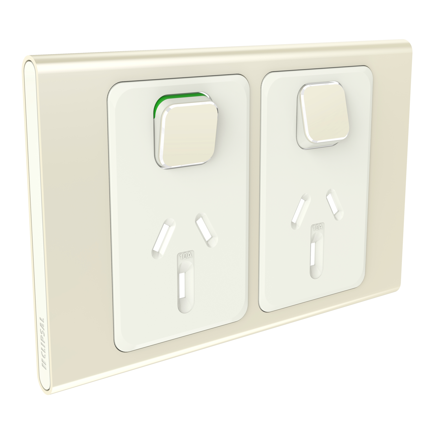 Clipsal Iconic STYL Double Swi - S3025C-CE - ARCK Electrical Wholesale Supplies