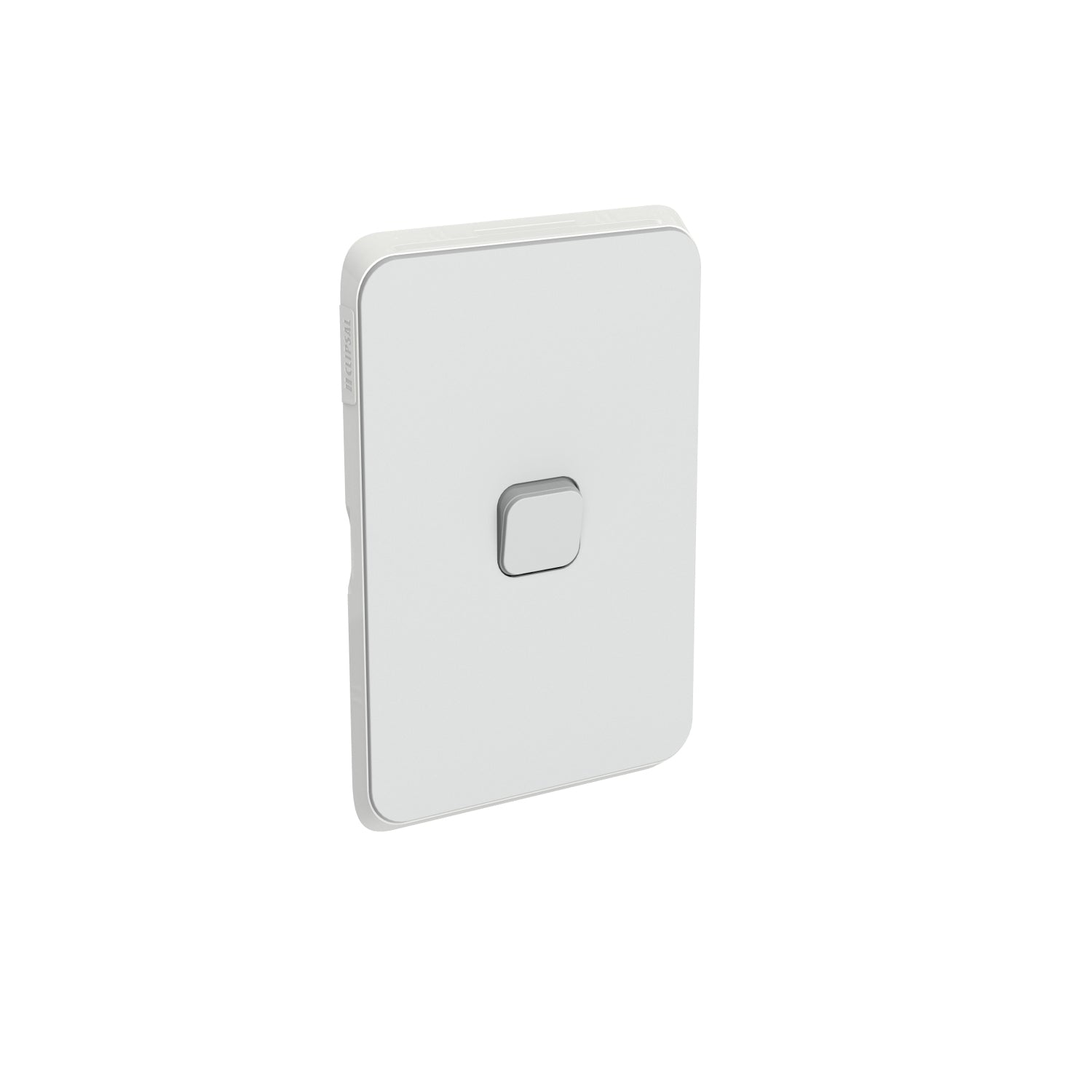 Clipsal Iconic Switch Plate Skin 1 Gang Horizontal/Vertical Mount Clip-On Cool Grey - 3041C-CY - ARCK Electrical Wholesale Supplies