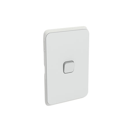 Clipsal Iconic Switch Plate Skin 1 Gang Horizontal/Vertical Mount Clip-On Cool Grey - 3041C-CY - ARCK Electrical Wholesale Supplies