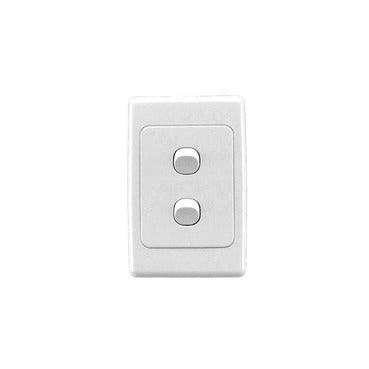 Clipsal Classic 2 Gang Switch - 2032VA-WE
