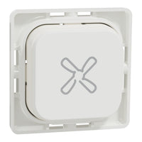 Clipsal Iconic Dolly Fan Pushbutton Vivid White - 40APBF-VW