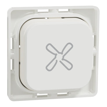 Clipsal Iconic Dolly Fan Pushbutton Vivid White - 40APBF-VW