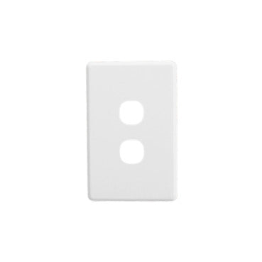 Clipsal 2 Gang C2000 Internal Switch Cover Plate White - C2032C-WE - ARCK Electrical Wholesale Supplies