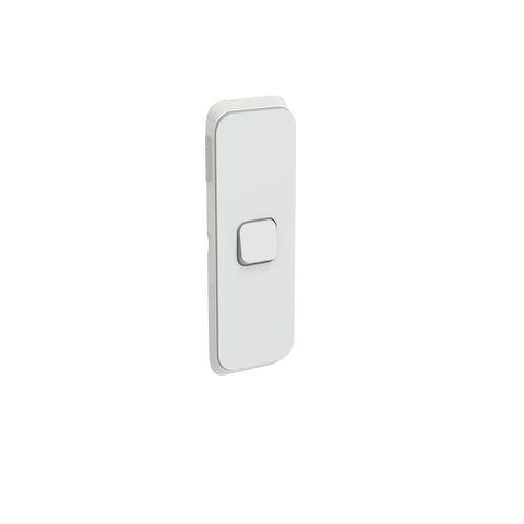 Clipsal Iconic Switch Plate Skin 1 Gang Vertical Mount Clip-On Cool Grey - 3041AC-CY - ARCK Electrical Wholesale Supplies