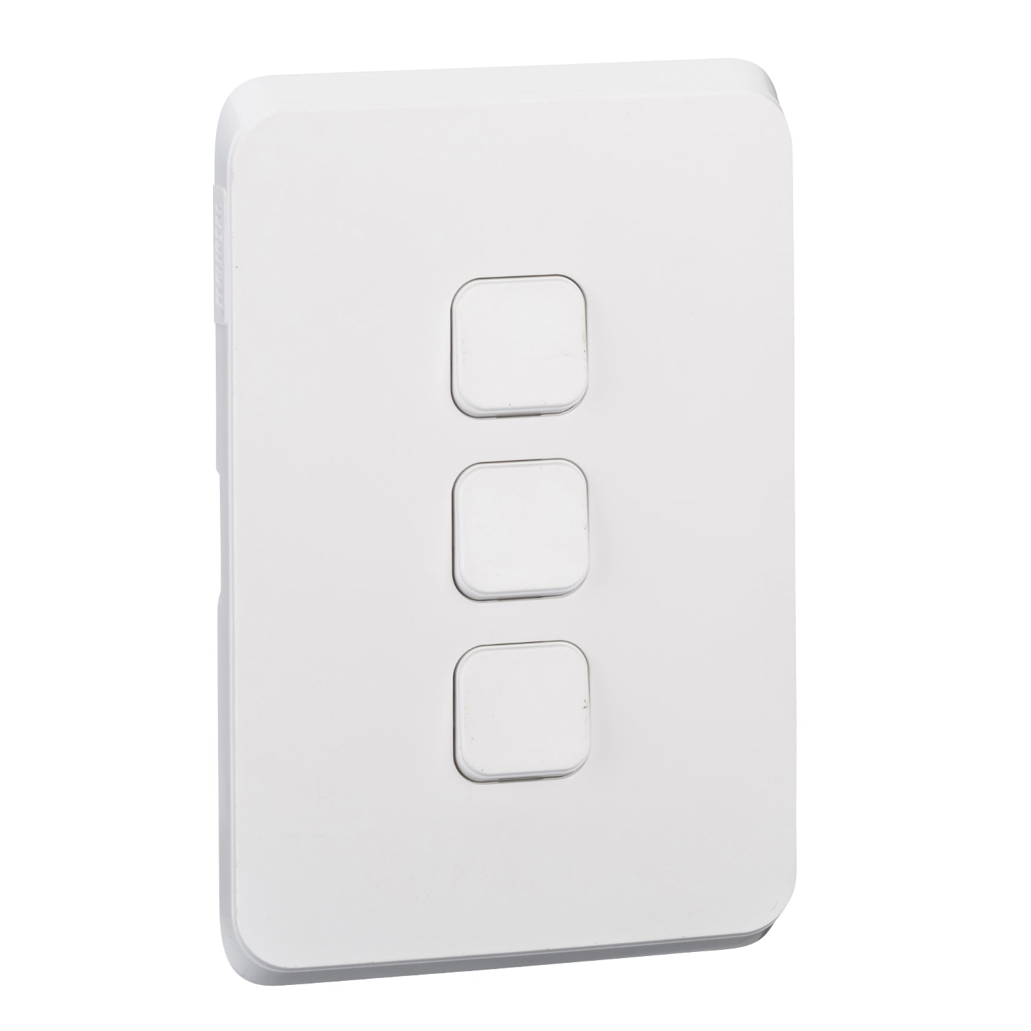 Clipsal Iconic 3 Gang Switch Skin Extra Vivid White - 3043C-XW - ARCK Electrical Wholesale Supplies