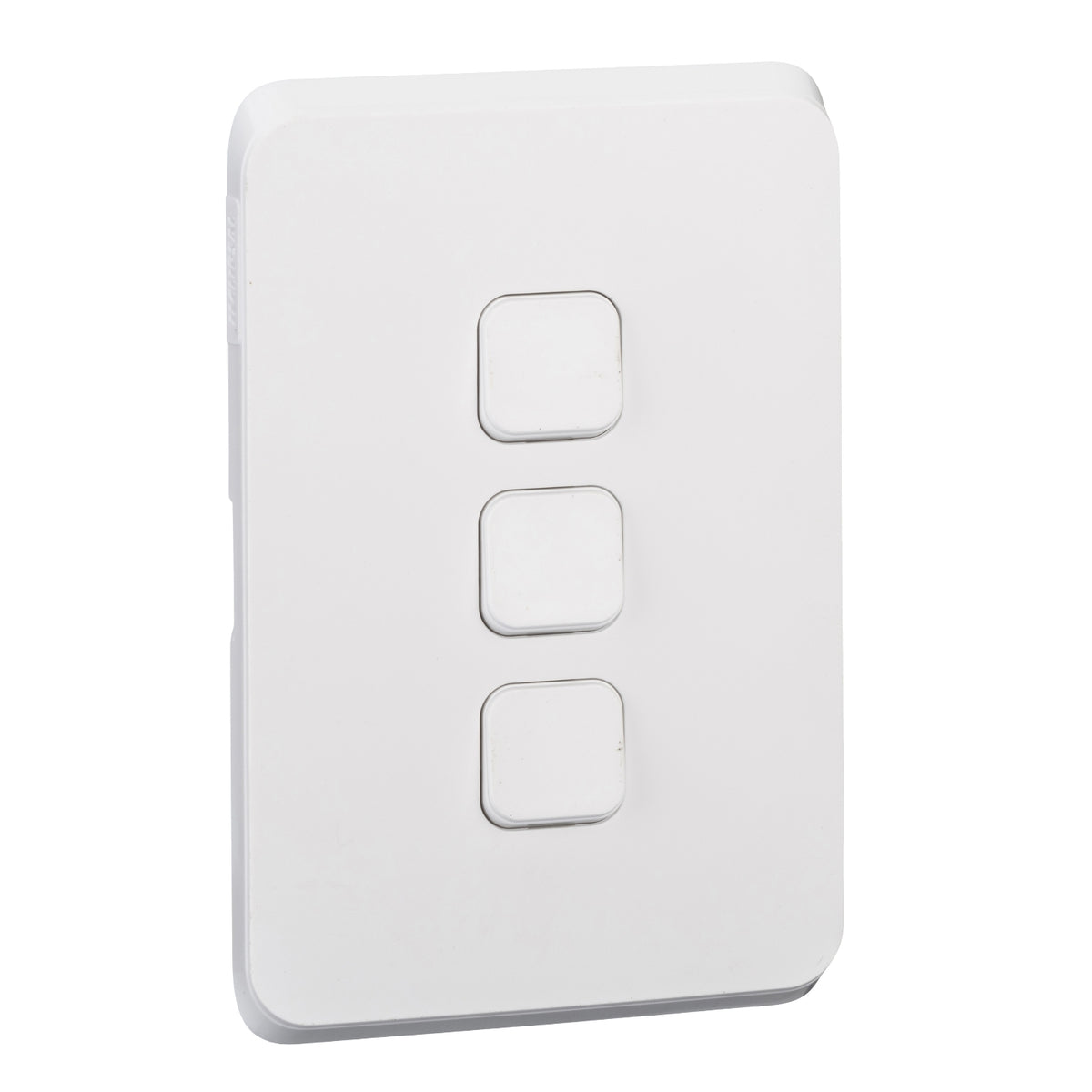 Clipsal Iconic 3 Gang Switch Skin Extra Vivid White - 3043C-XW - ARCK Electrical Wholesale Supplies