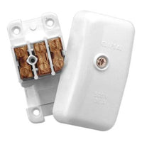 Clipsal 3 Terminal Mini Junction Box With Electrical Connectors - 559/3-WE