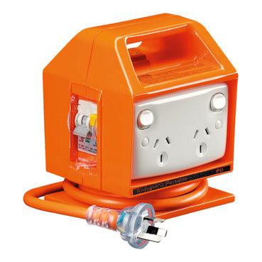 Clipsal - Safety and Protection RCD Protected Quad Switch Socket Outlet 250V, 10A, 30mA - 485P4CB30-EO