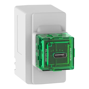 Clipsal 40 Series Single USB-C Charging Mechanism - 40E1USBCM-VW