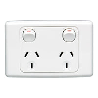 Clipsal 2000 Switched Socket T - CLI2025-WE
