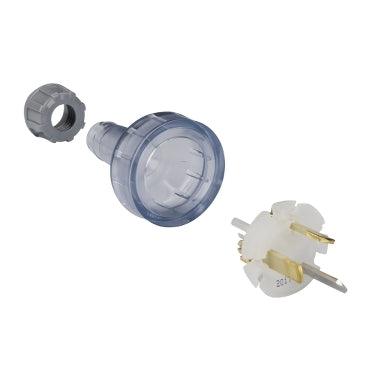 Clipsal 3 Pin Flexible Straight Plug 10A - 439SHD-TR