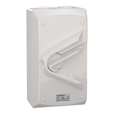 Clipsal 3P 40A Weatherproof Isolating Switch - WHB340-RG