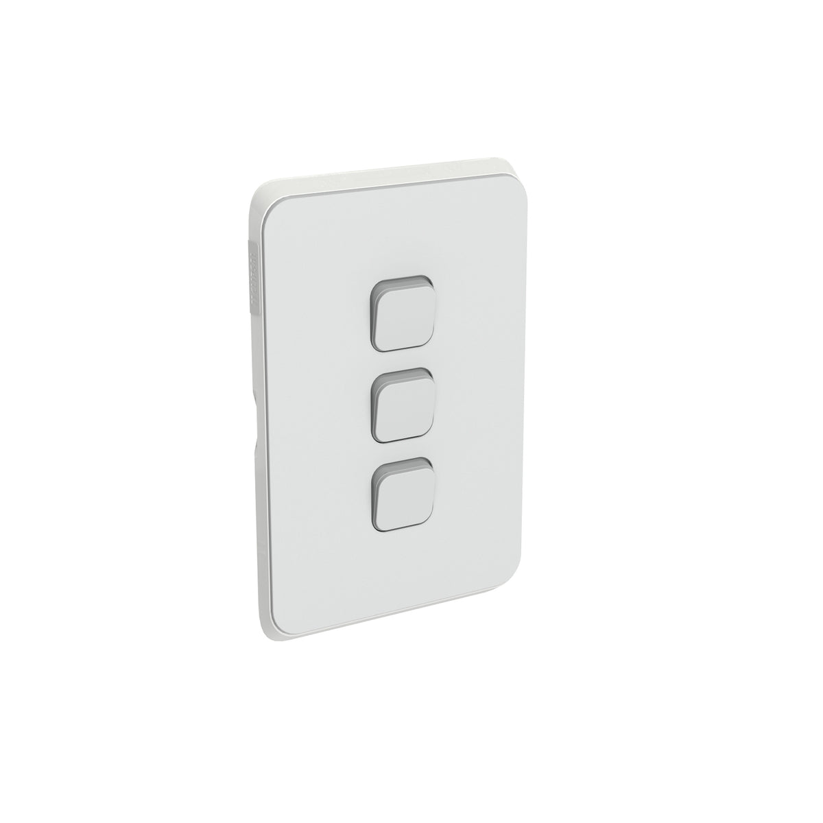 Clipsal Iconic Switch Plate Skin 3 Gang Horizontal/Vertical Mount Cool Grey - 3043C-CY - ARCK Electrical Wholesale Supplies