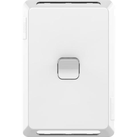 Clipsal Pro Series Switch Plate Skin 1 Gang Horizontal/Vertical Mount Extra Vivid White - P3041C-XW - ARCK Electrical Wholesale Supplies