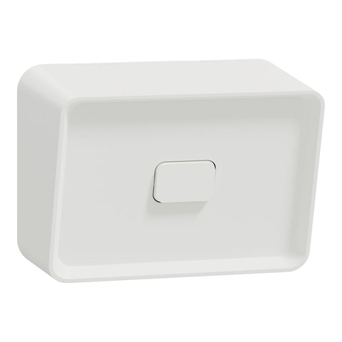 Clipsal Iconic Outdoor 1 Gang, Switch, horizontal - O3041HA-XW - ARCK Electrical Wholesale Supplies