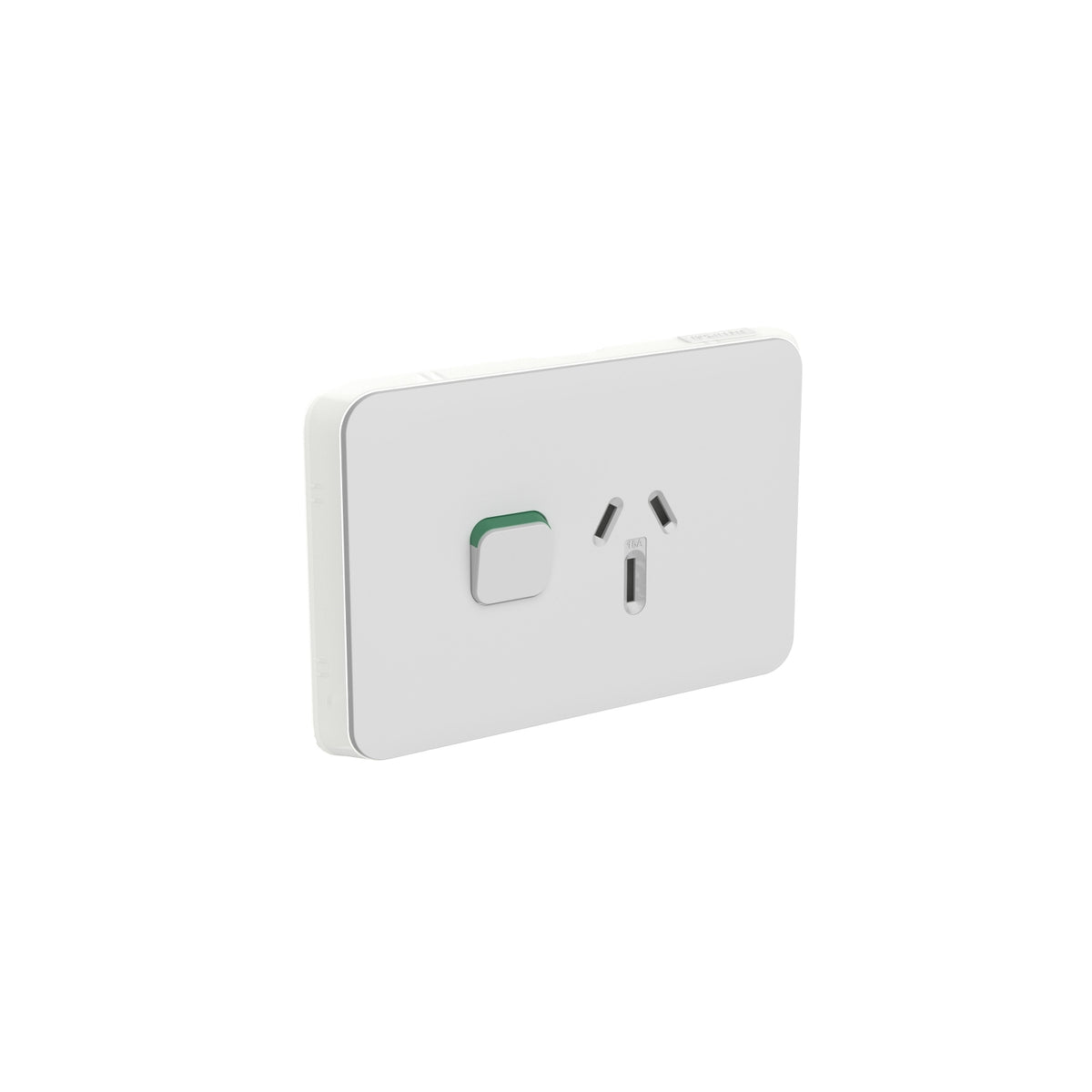 Clipsal Iconic Single Power Point Skin Horizontal Mount 250V 15A Cool Grey - 3015/15C-CY - ARCK Electrical Wholesale Supplies