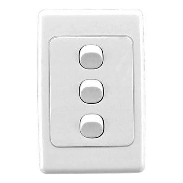 Clipsal Classic 3 Gang Switch - 2033VA-WE