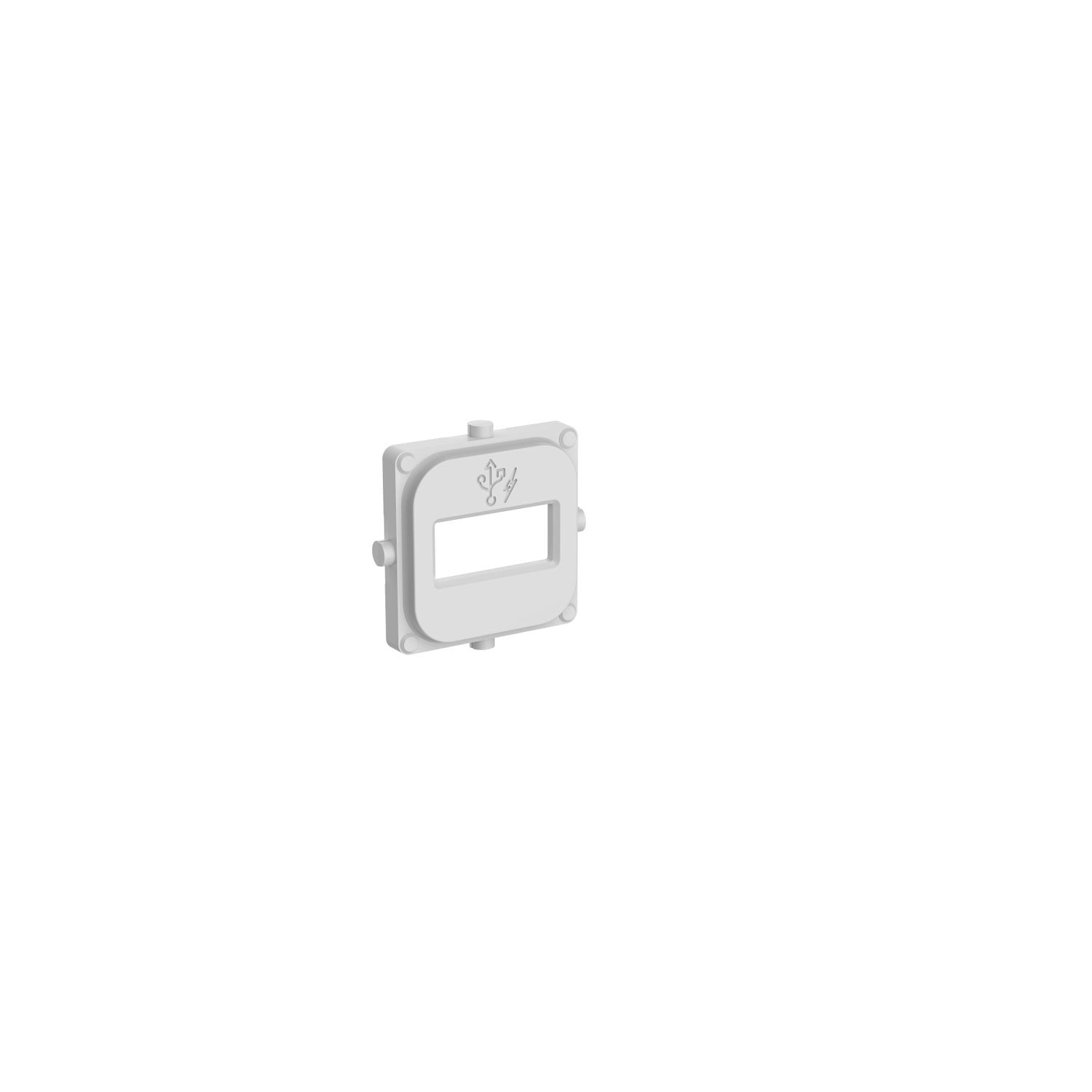 Clipsal Iconic USB Mechanism Cap Single USB Charger Cool Grey - 40E1USBCAP-CY - ARCK Electrical Wholesale Supplies
